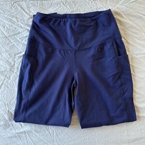 Baleaf Women's Navy Leggings with Back Pocket
